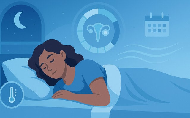 Identify your night sweats menstrual cycle.
